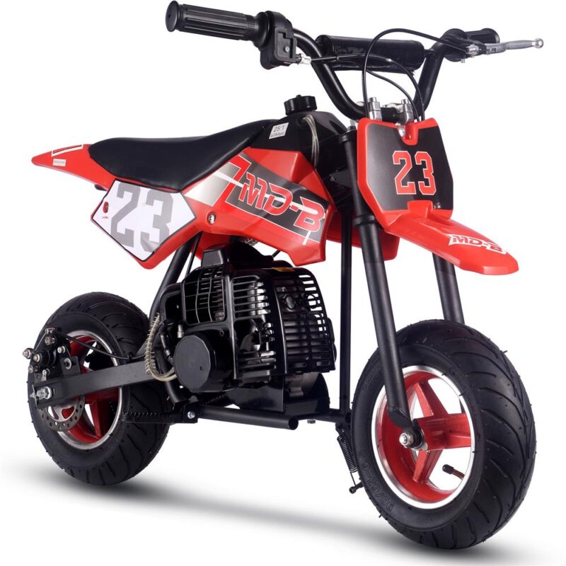 Bikehighway.com - MotoTec DB-02 50cc 2-Stroke Kids Supermoto Gas Dirt Bike Red