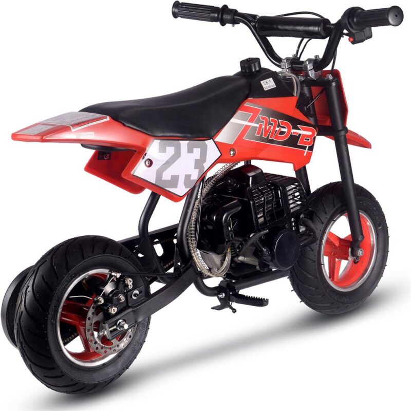 Bikehighway.com - MotoTec DB-02 50cc 2-Stroke Kids Supermoto Gas Dirt Bike Red