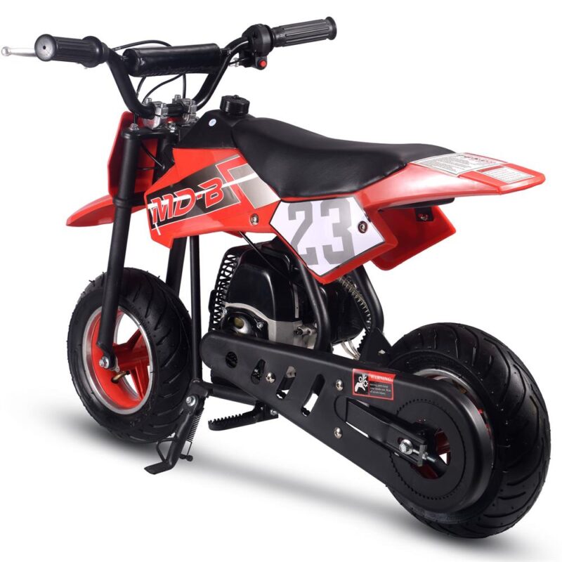 Bikehighway.com - MotoTec DB-02 50cc 2-Stroke Kids Supermoto Gas Dirt Bike Red