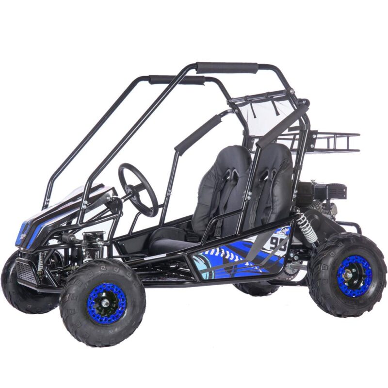 Bikehighway.com - MotoTec Mud Monster XL 212cc 2 Seat Go Kart Full Suspension Blue