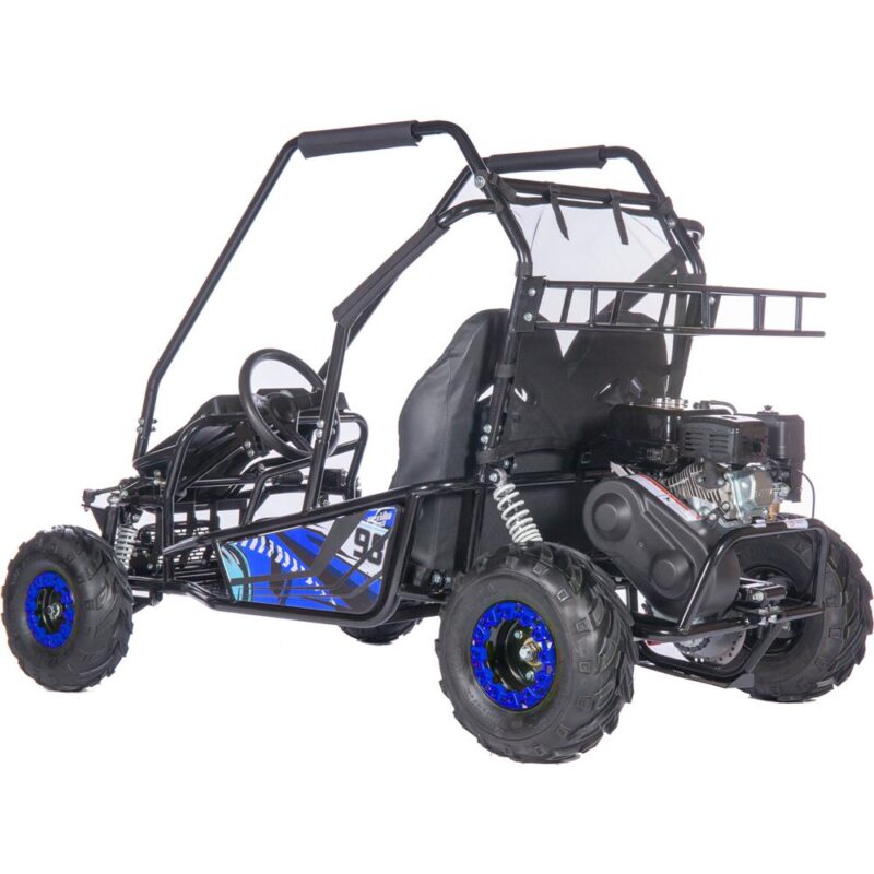 Bikehighway.com - MotoTec Mud Monster XL 212cc 2 Seat Go Kart Full Suspension Blue