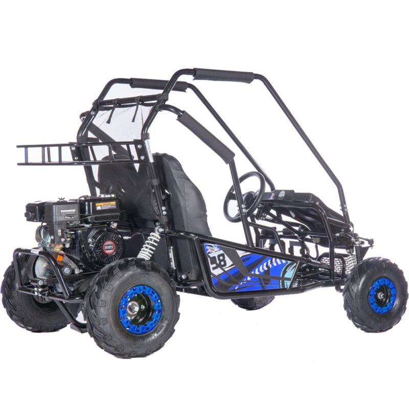 Bikehighway.com - MotoTec Mud Monster XL 212cc 2 Seat Go Kart Full Suspension Blue