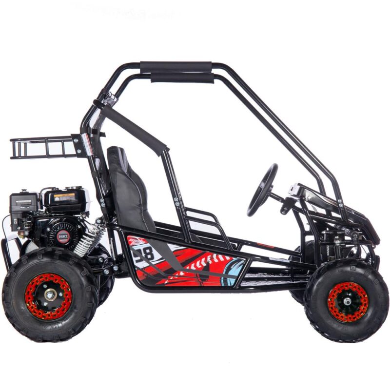 Bikehighway.com - MotoTec Mud Monster XL 212cc 2 Seat Go Kart Full Suspension Red