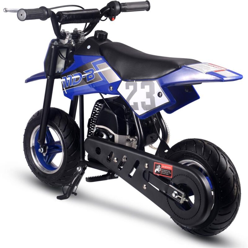 Bikehighway.com - MotoTec DB-02 50cc 2-Stroke Kids Supermoto Gas Dirt Bike Blue