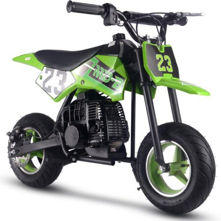 Bikehighway.com - MotoTec DB-02 50cc 2-Stroke Kids Supermoto Gas Dirt Bike Green