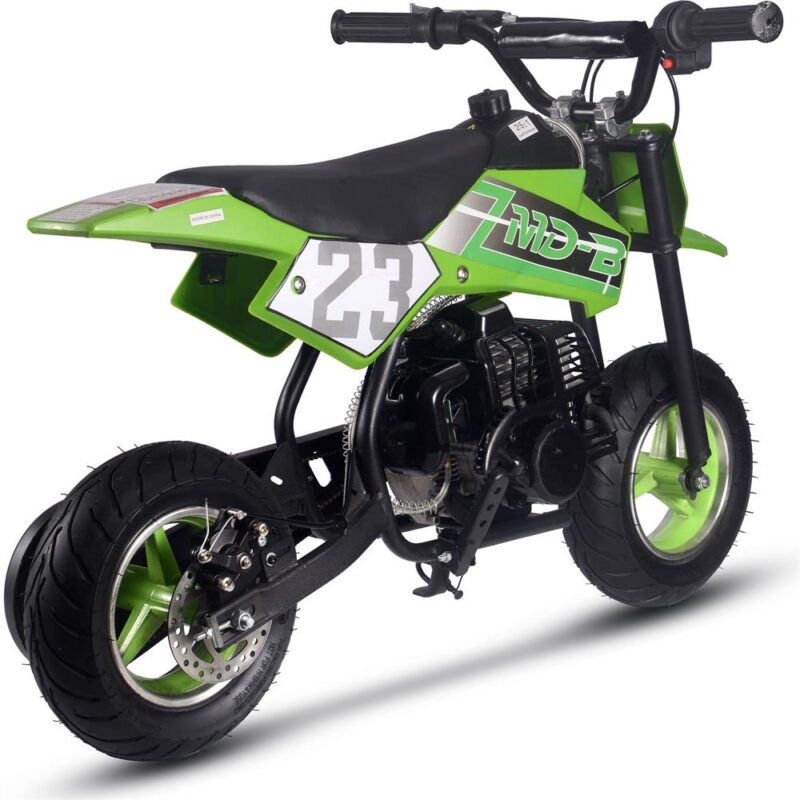 Bikehighway.com - MotoTec DB-02 50cc 2-Stroke Kids Supermoto Gas Dirt Bike Green