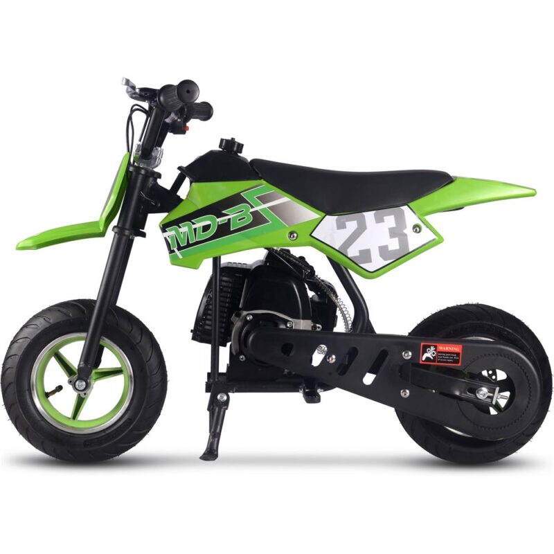 Bikehighway.com - MotoTec DB-02 50cc 2-Stroke Kids Supermoto Gas Dirt Bike Green