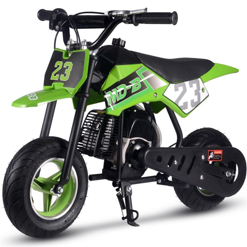 Bikehighway.com - MotoTec DB-02 50cc 2-Stroke Kids Supermoto Gas Dirt Bike Green