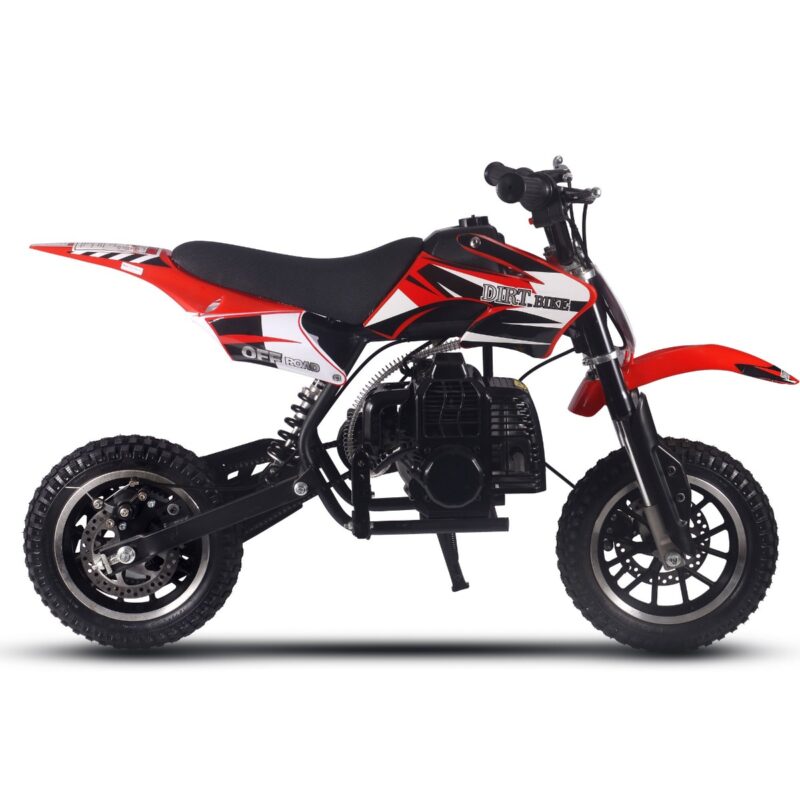 Bikehighway.com - MotoTec Alien 50cc 2-Stroke Kids Gas Dirt Bike Red