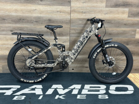 Bikehighway.com - Rambo Pursuit 3.0 Full Suspension Step-Thru Electric Bicycle