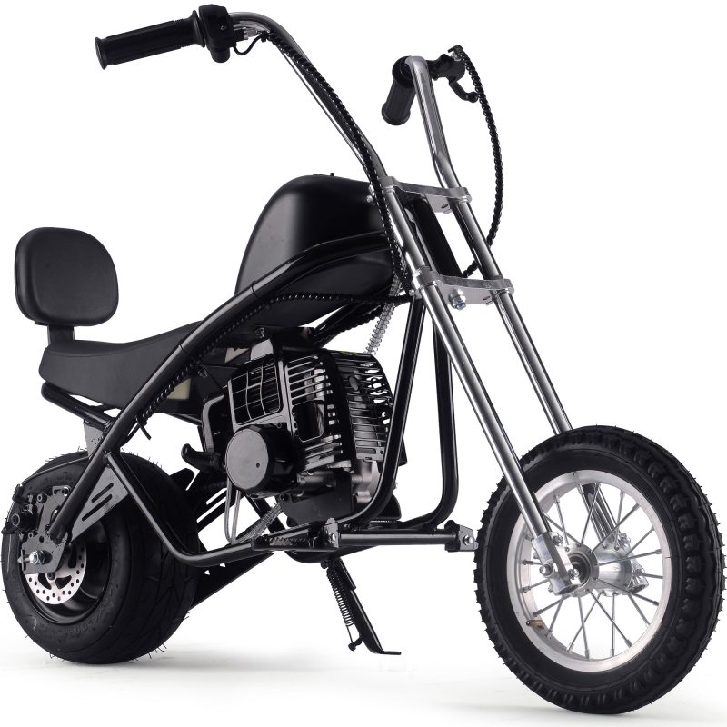 Bikehighway.com - MotoTec 49cc Gas Mini Chopper V2 Black