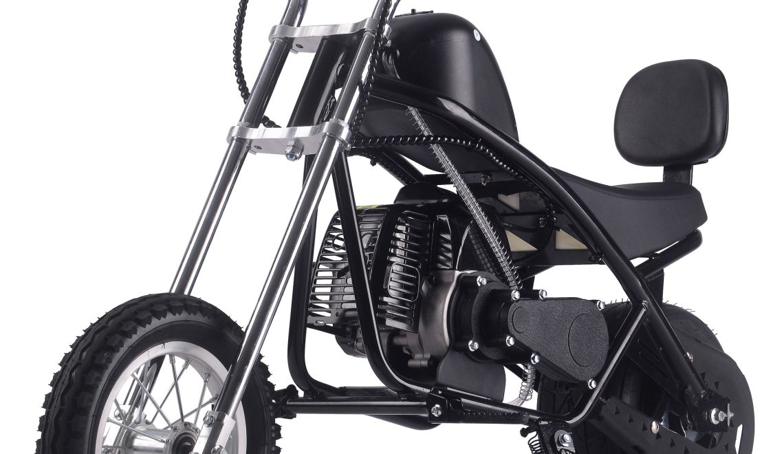 Bikehighway.com - MotoTec 49cc Gas Mini Chopper V2 Black