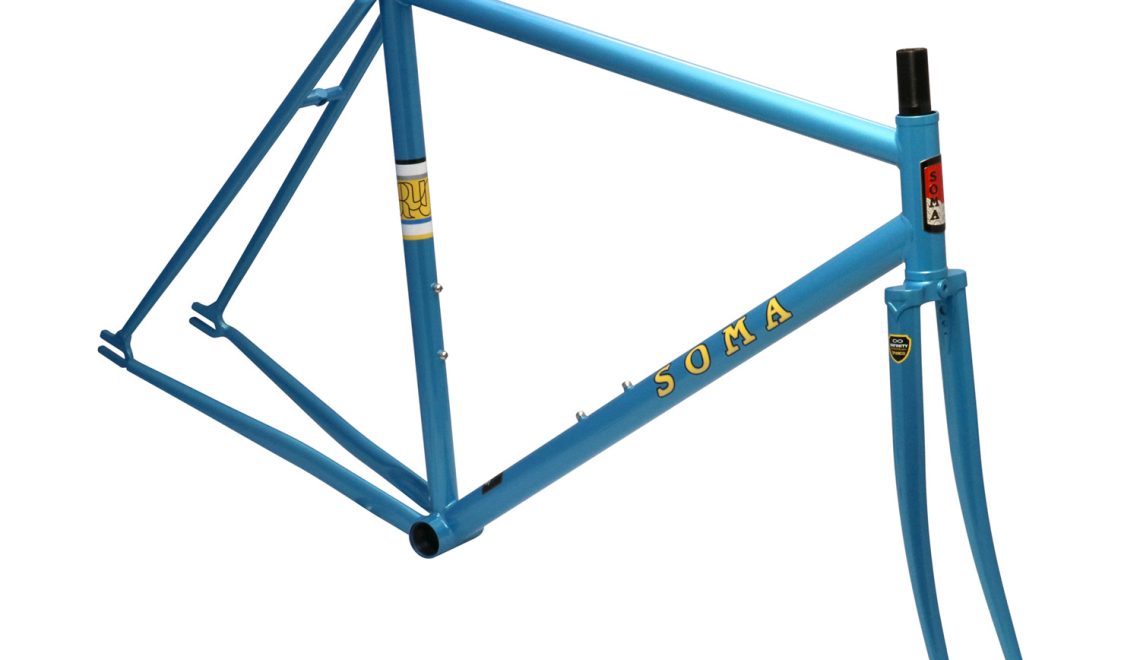 Bikehighway.com - Soma Fabrications Rush Track Bicycle Frame - Pelham Blue