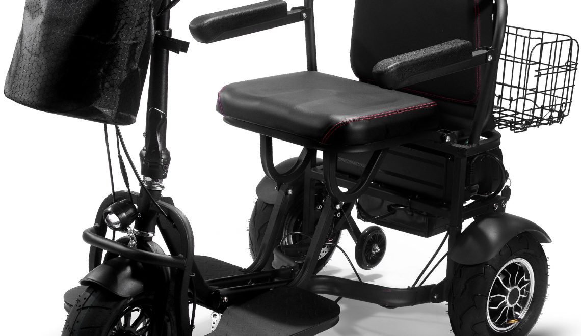 Bikehighway.com - MotoTec Folding Mobility Electric Trike 48v 1000w Dual Motor Lithium Black