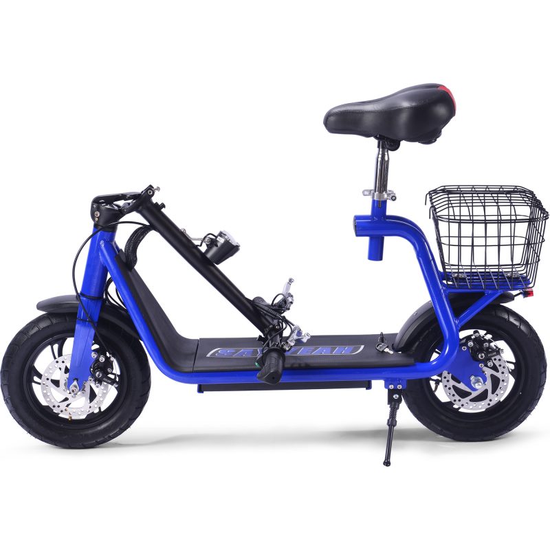 Bikehighway.com - MotoTec Metro 36v 350W Lithium Electric Folding Scooter Blue