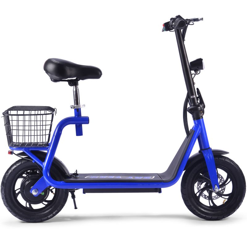 Bikehighway.com - MotoTec Metro 36v 350W Lithium Electric Folding Scooter Blue