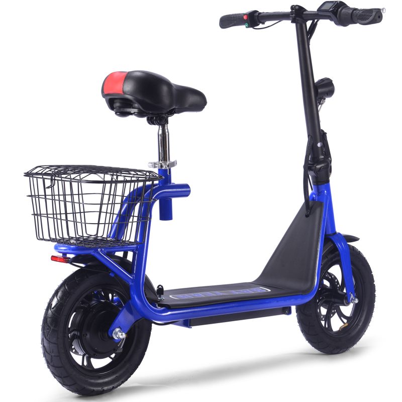 Bikehighway.com - MotoTec Metro 36v 350W Lithium Electric Folding Scooter Blue