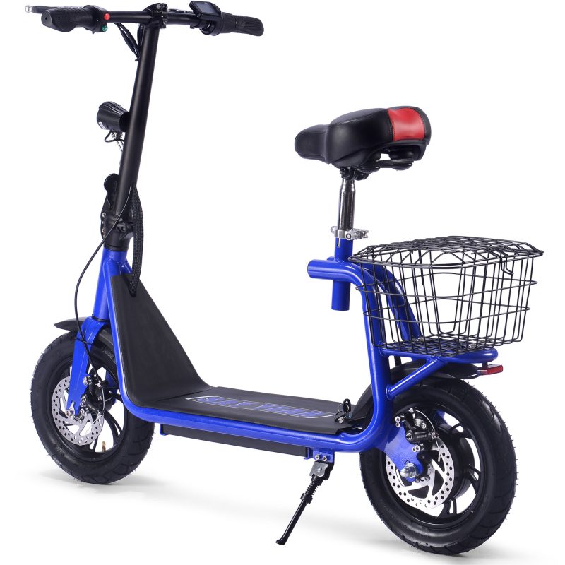 Bikehighway.com - MotoTec Metro 36v 350W Lithium Electric Folding Scooter Blue