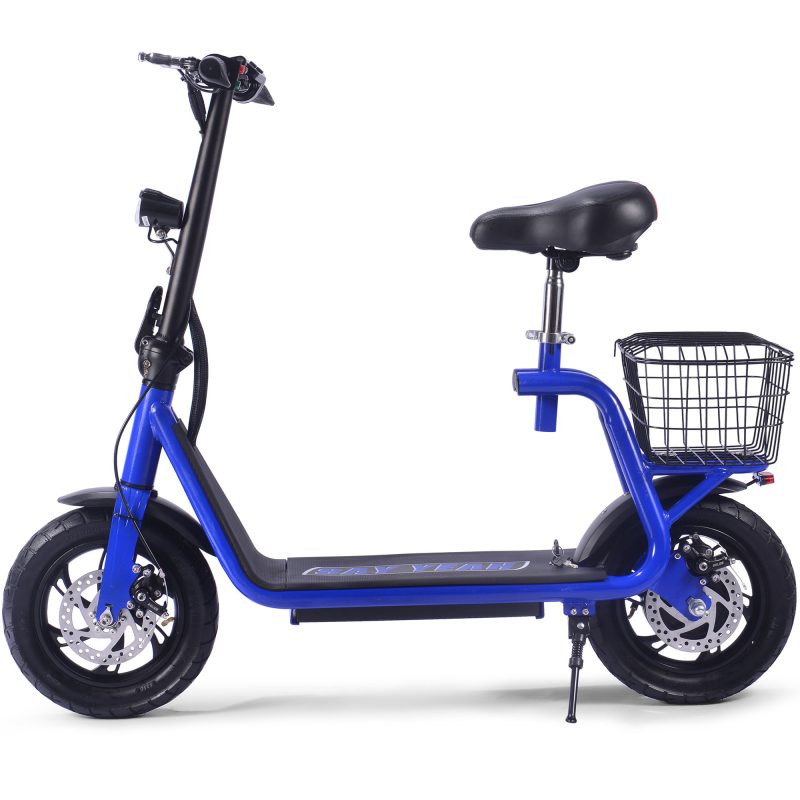 Bikehighway.com - MotoTec Metro 36v 350W Lithium Electric Folding Scooter Blue