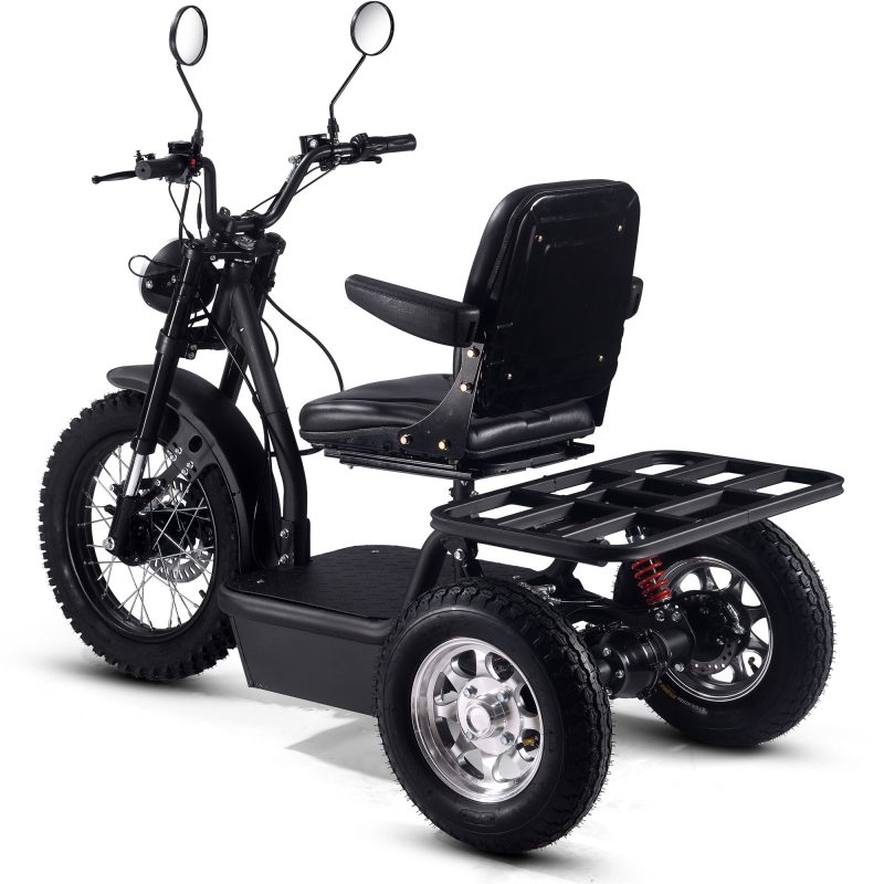 Bikehighway.com - MotoTec Electric Trike 60v 1800w Black