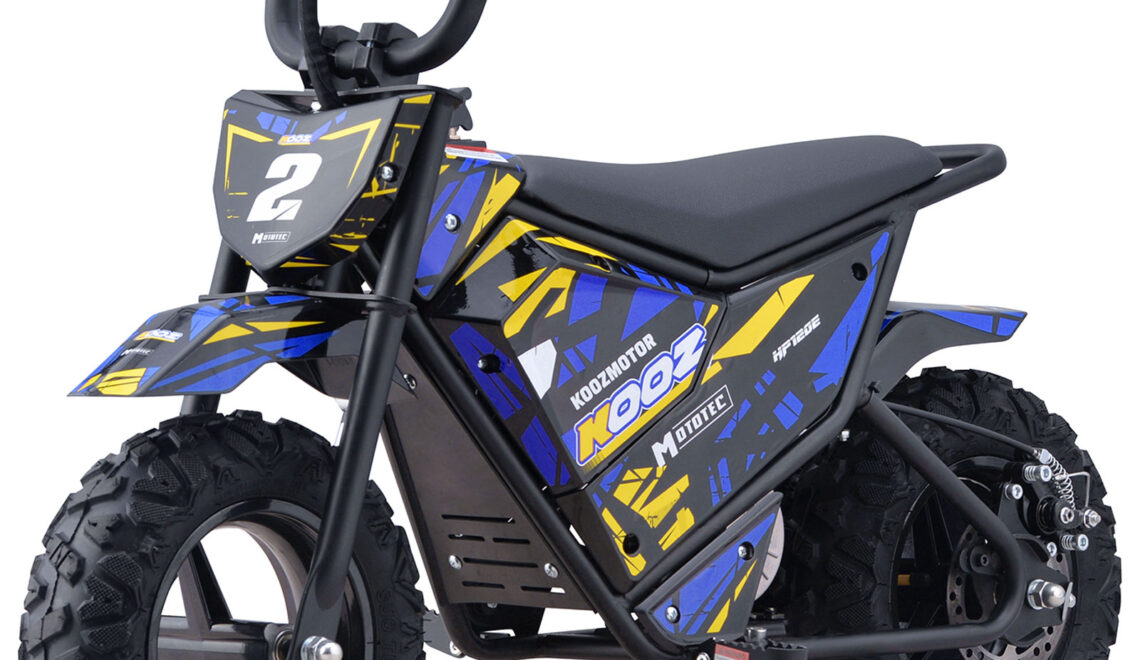 Bikehighway.com - MotoTec 24v 250w (HP120E) Electric Powered Mini Bike Blue