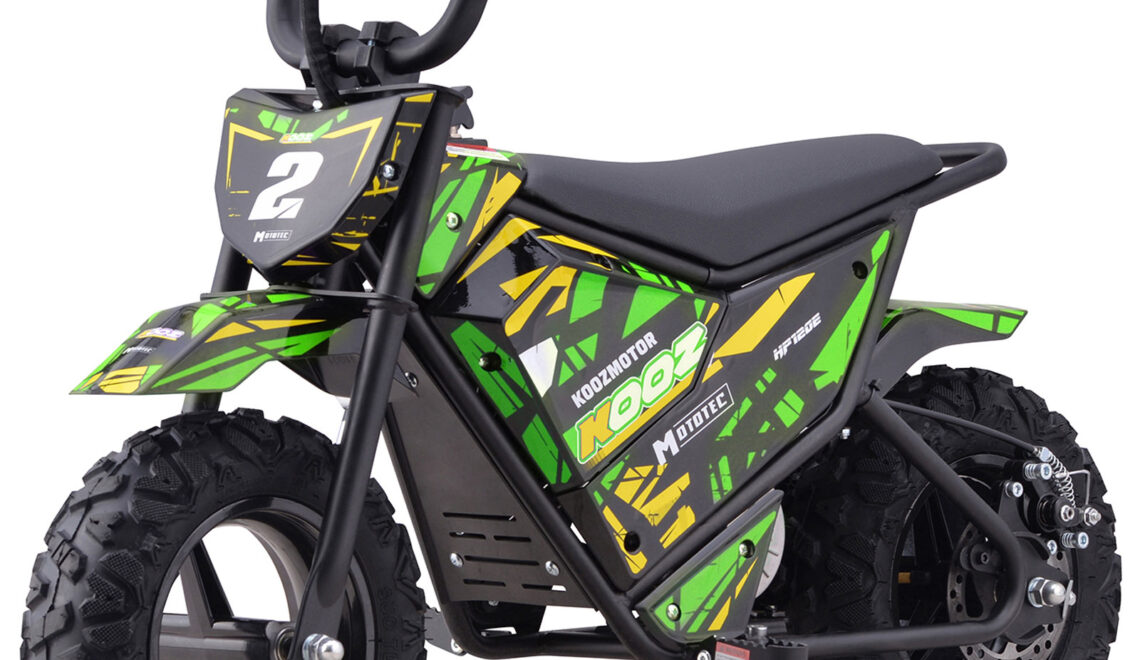 Bikehighway.com - MotoTec 24v 250w (HP120E) Electric Powered Mini Bike Green