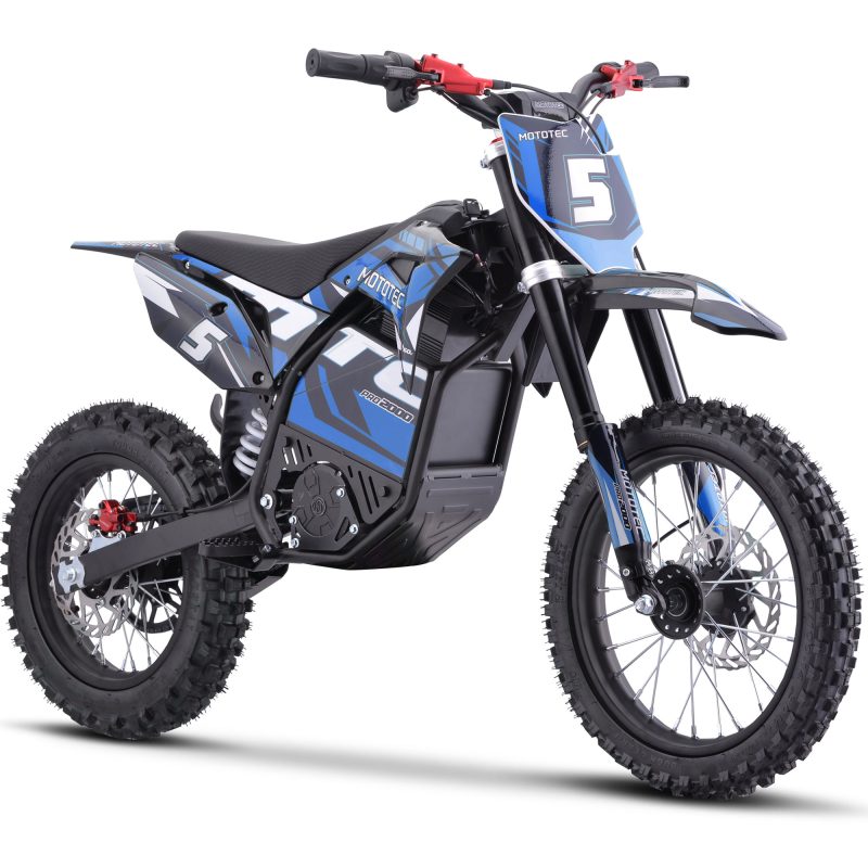 Bikehighway.com - MotoTec 60v Pro Electric Dirt Bike 2000w Lithium Blue