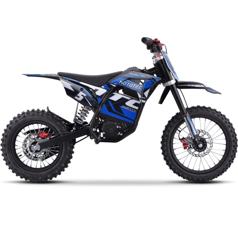 Bikehighway.com - MotoTec 60v Pro Electric Dirt Bike 2000w Lithium Blue