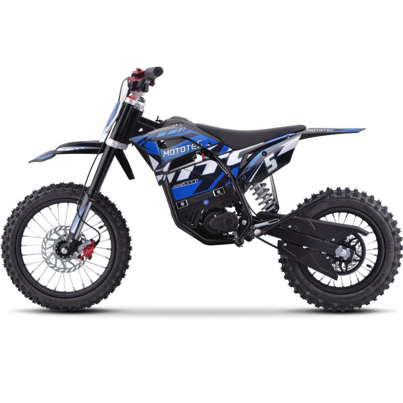 Bikehighway.com - MotoTec 60v Pro Electric Dirt Bike 2000w Lithium Blue