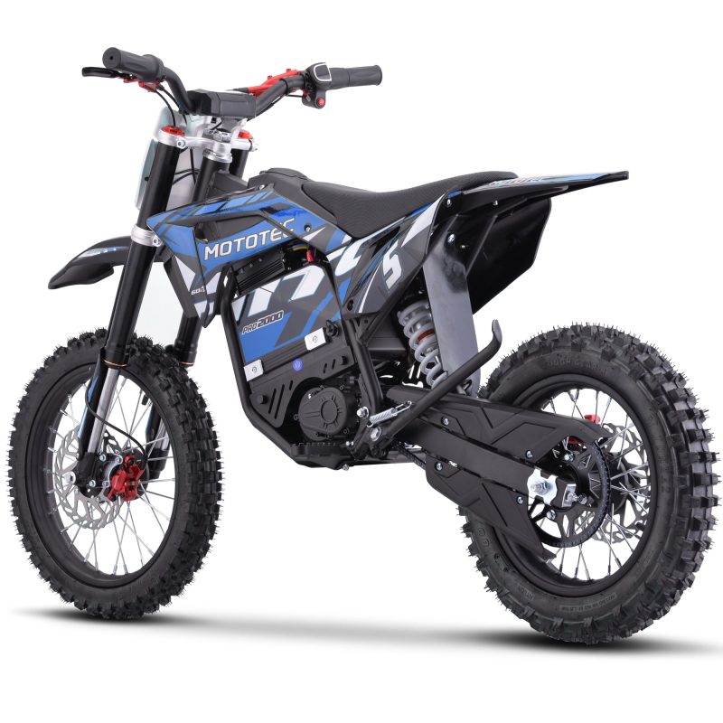 Bikehighway.com - MotoTec 60v Pro Electric Dirt Bike 2000w Lithium Blue