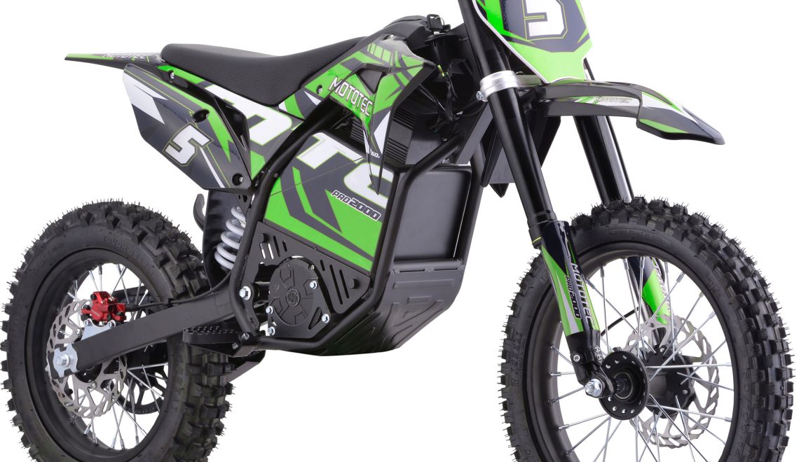 Bikehighway.com - MotoTec 60v Pro Electric Dirt Bike 2000w Lithium Green