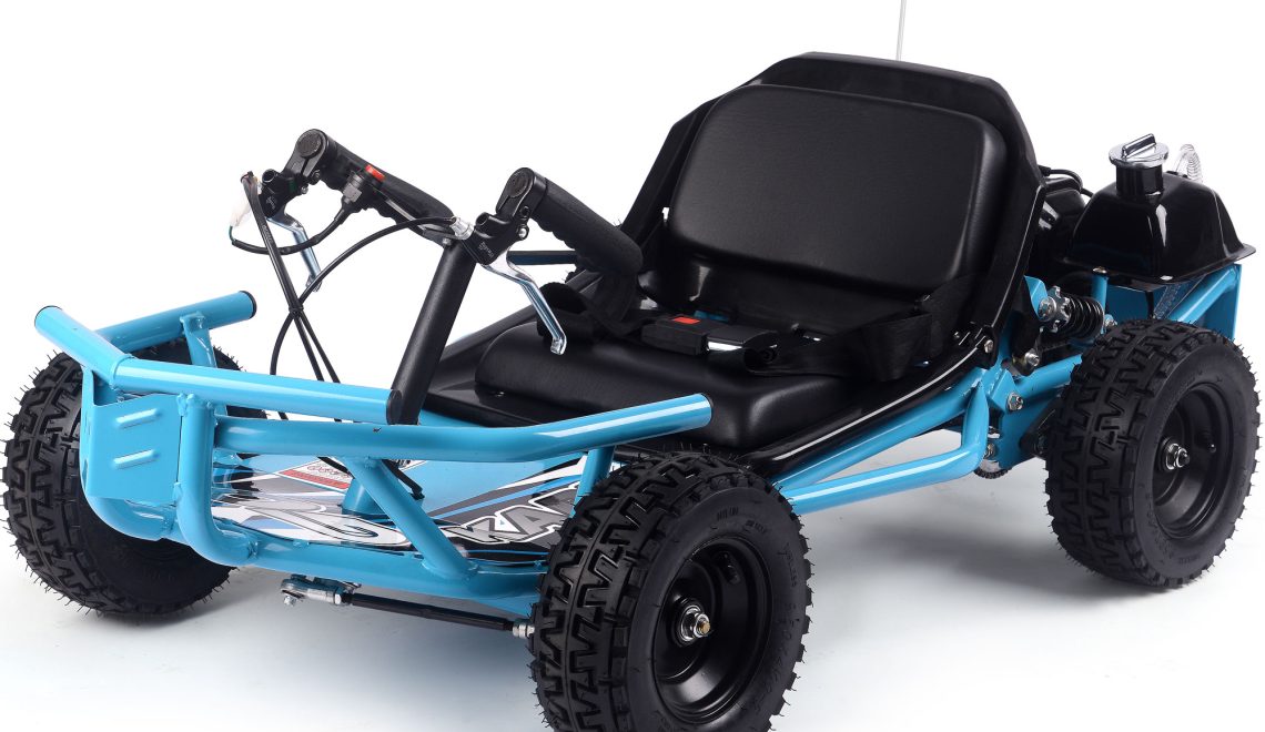 Bikehighway.com - MotoTec Sandman Kids Gas Powered 49cc Go Kart Blue