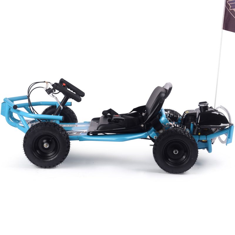 Bikehighway.com - MotoTec Sandman Kids Gas Powered 49cc Go Kart Blue