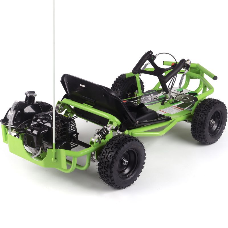 Bikehighway.com - MotoTec Sandman Kids Gas Powered 49cc Go Kart Green