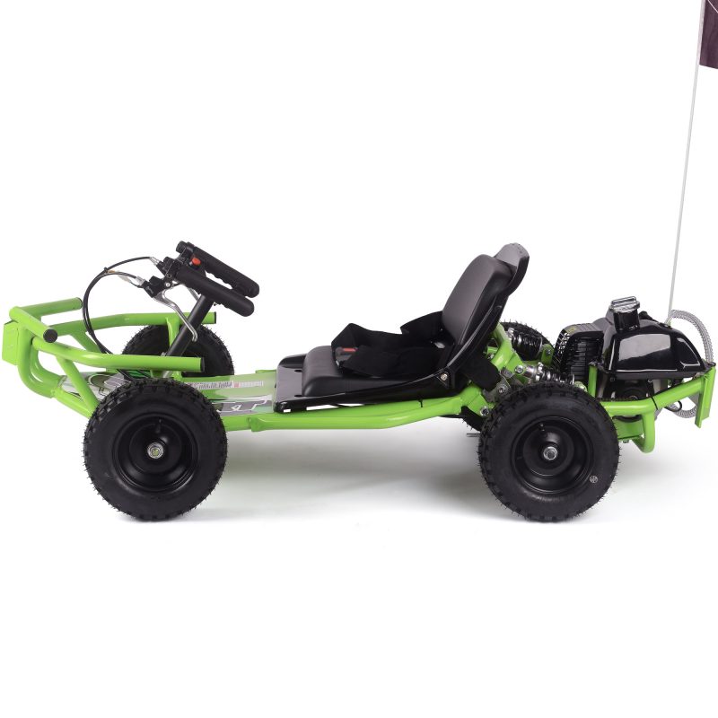 Bikehighway.com - MotoTec Sandman Kids Gas Powered 49cc Go Kart Green