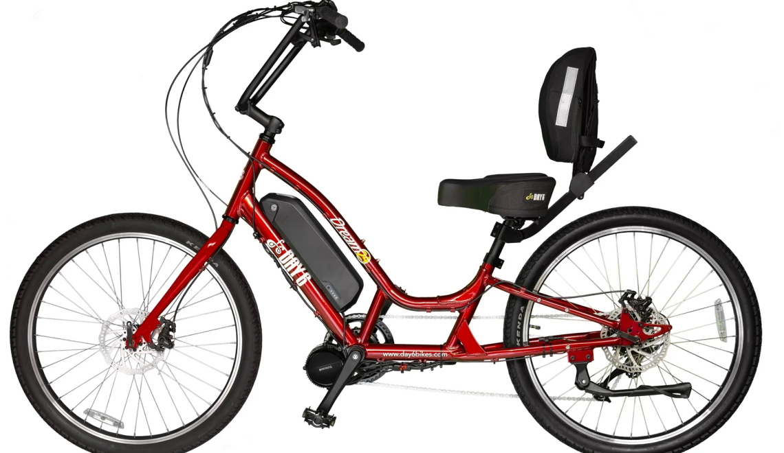 Bikehighway.com - Day 6 Ultra 750 Electric Semi-Recumbent 8 Speed Beach Cruiser Bicycle